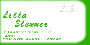 lilla slemmer business card